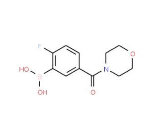 2-Fluoro-5-(morpholine-4-carbonyl)phenylboronic acid (CAS 1072951-41-7) - chemical structure image