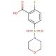 2-Fluoro-5-(morpholine-4-sulfonyl)-benzoic acid - chemical structure image