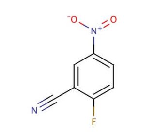 2-Fluoro-5-nitrobenzonitrile (CAS 17417-09-3) - chemical structure image