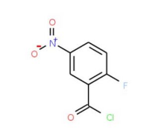 2-Fluoro-5-nitrobenzoyl chloride (CAS 709-46-6) - chemical structure image