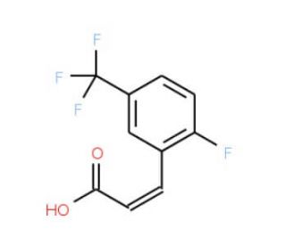 2-Fluoro-5-(trifluoromethyl)cinnamic acid (CAS 247113-91-3) - chemical structure image