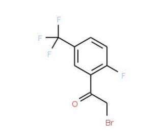 2-Fluoro-5-(trifluoromethyl)phenacyl bromide (CAS 202664-36-6) - chemical structure image
