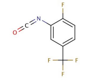 2-Fluoro-5-(trifluoromethyl)phenyl isocyanate (CAS 69922-27-6) - chemical structure image