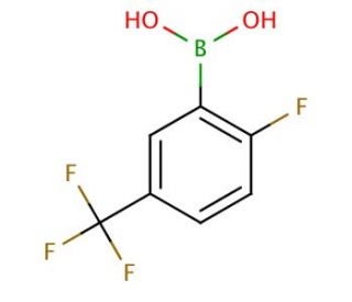 2-Fluoro-5-(trifluoromethyl)phenylboronic acid (CAS 352535-96-7) - chemical structure image