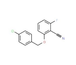 2-Fluoro-6-(4-chlorobenzyloxy)benzonitrile (CAS 175204-10-1) - chemical structure image