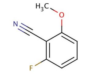 2-Fluoro-6-methoxybenzonitrile (CAS 94088-46-7) - chemical structure image