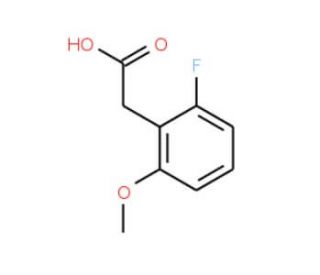 2-Fluoro-6-methoxyphenylacetic acid (CAS 500912-19-6) - chemical structure image