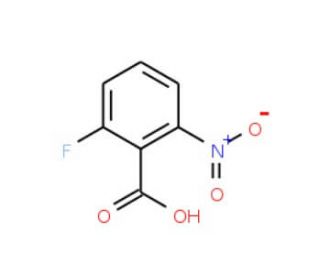 2-Fluoro-6-nitrobenzoic acid (CAS 385-02-4) - chemical structure image