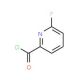 2-Fluoro-6-pyridinecarbonyl chloride (CAS 64197-03-1) - chemical structure image