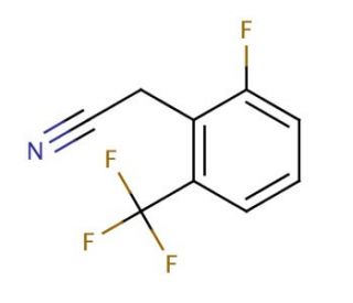 2-Fluoro-6-(trifluoromethyl)phenylacetonitrile (CAS 179946-34-0) - chemical structure image