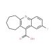 2-Fluoro-7,8,9,10-tetrahydro-6H-cyclohepta[b]quinoline-11-carboxylic acid (CAS 1555-11-9) - chemical structure image