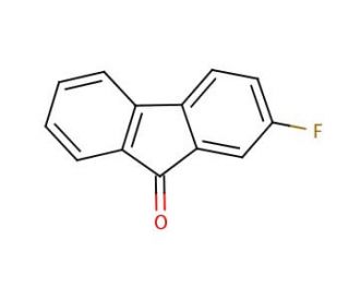 2-Fluoro-9-fluorenone (CAS 343-01-1) - chemical structure image