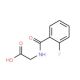 (2-Fluoro-benzoylamino)-acetic acid (CAS 363-34-8) - chemical structure image