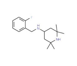 (2-Fluoro-benzyl)-(2,2,6,6-tetramethyl-piperidin-4-yl)-amine - chemical structure image