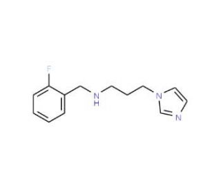 (2-Fluoro-benzyl)-(3-imidazol-1-yl-propyl)-amine - chemical structure image