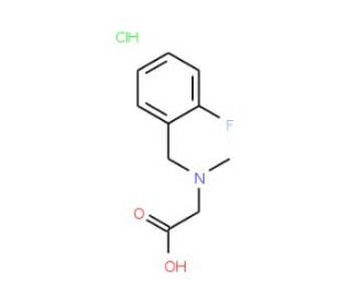 [(2-Fluoro-benzyl)-methyl-amino]-acetic acid hydrochloride - chemical structure image