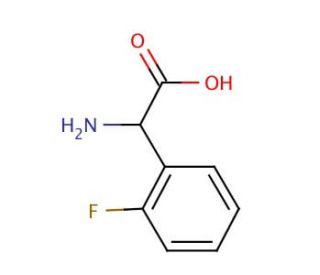 2-Fluoro-DL-&alpha;-phenylglycine (CAS 84145-28-8) - chemical structure image