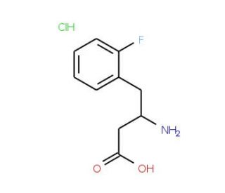 2-Fluoro-L-beta-homophenylalanine hydrochloride (CAS 246876-92-6) - chemical structure image