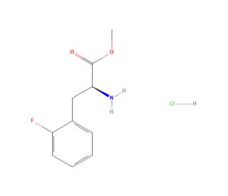 2-Fluoro-L-phenylalanine methyl ester hydrochloride (CAS 457654-69-2) - chemical structure image