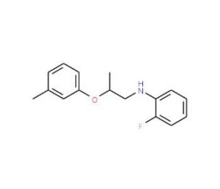 2-Fluoro-N-[2-(3-methylphenoxy)propyl]aniline - chemical structure image