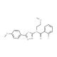 2-Fluoro-N-(2-methoxy-ethyl)-N-[5-(4-methoxy-phenyl)-[1,3,4]thiadiazol-2-yl]-benzamide - chemical structure image