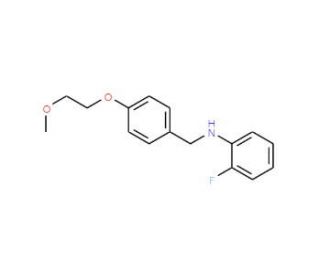 2-Fluoro-N-[4-(2-methoxyethoxy)benzyl]aniline - chemical structure image