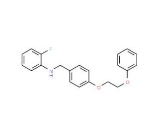 2-Fluoro-N-[4-(2-phenoxyethoxy)benzyl]aniline - chemical structure image