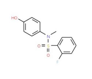 2-Fluoro-N-(4-hydroxy-phenyl)-N-methyl-benzenesulfonamide - chemical structure image
