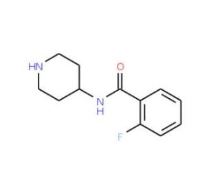 2-Fluoro-N-piperidin-4-yl-benzamide - chemical structure image