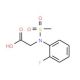 [(2-Fluoro-phenyl)-methanesulfonyl-amino]-acetic acid (CAS 363162-67-8) - chemical structure image