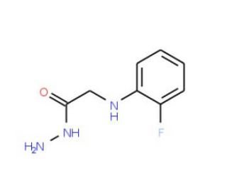 (2-Fluoro-phenylamino)-acetic acid hydrazide (CAS 2371-27-9) - chemical structure image