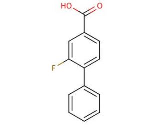 2-Fluorobiphenyl-4-carboxylic acid (CAS 137045-30-8) - chemical structure image