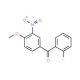 (2-Fluorophenyl)(4-methoxy-3-nitrophenyl)methanone (CAS 66938-39-4) - chemical structure image
