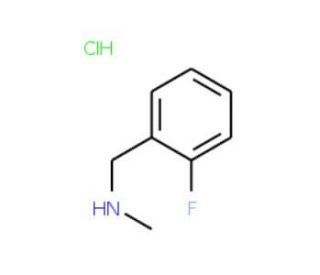 [(2-fluorophenyl)methyl](methyl)amine hydrochloride (CAS 451-78-5) - chemical structure image