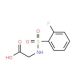 {[(2-fluorophenyl)sulfonyl]amino}acetic acid (CAS 554438-95-8) - chemical structure image