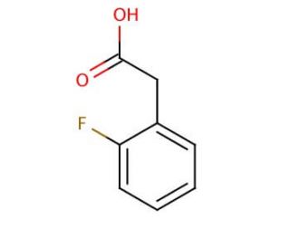 2-Fluorophenylacetic acid (CAS 451-82-1) - chemical structure image