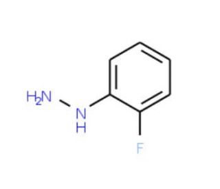 2-Fluorophenylhydrazine (CAS 2368-80-1) - chemical structure image