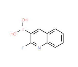 2-Fluoroquinoline-3-boronic acid (CAS 745784-10-5) - chemical structure image