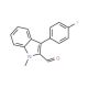 2-Formyl-3-(4-fluorophenyl)-1-N-methyl indole (CAS 93957-42-7) - chemical structure image