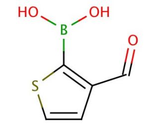 2-Formyl-3-thienylboronic acid (CAS 4347-31-3) - chemical structure image