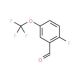 2-Formyl-4-(trifluoromethoxy)fluorobenzene (CAS 886497-81-0) - chemical structure image