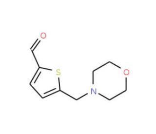 2-Formyl-5-(morpholin-4-ylmethyl)thiophene (CAS 893744-01-9) - chemical structure image