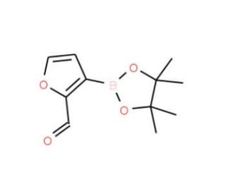 2-Formylfuran-3-boronic acid pinacol ester (CAS 1055881-23-6) - chemical structure image