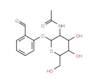 2-Formylphenyl 2-acetamido-2-deoxy-b-D-glucopyranoside (CAS 15430-78-1) - chemical structure image