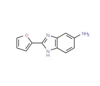 2-Furan-2-yl-1H-benzoimidazol-5-ylamine (CAS 37128-74-8) - chemical structure image