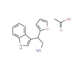 2-Furan-2-yl-2-(1H-indol-3-yl)-ethylamine acetate - chemical structure image