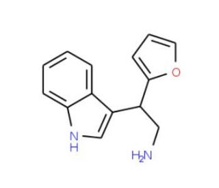 2-Furan-2-yl-2-(1H-indol-3-yl)-ethylamine - chemical structure image