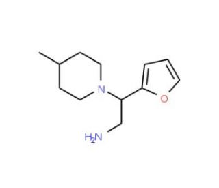 2-Furan-2-yl-2-(4-methyl-piperidin-1-yl)-ethylamine - chemical structure image