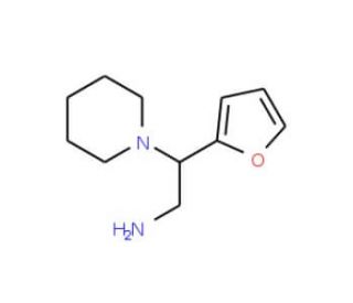 2-Furan-2-yl-2-piperidin-1-yl-ethylamine (CAS 110358-80-0) - chemical structure image