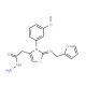 [2-(Furan-2-ylmethylimino)-3-(3-methoxy-phenyl)-2,3-dihydro-thiazol-4-yl]-acetic acid hydrazide - chemical structure image